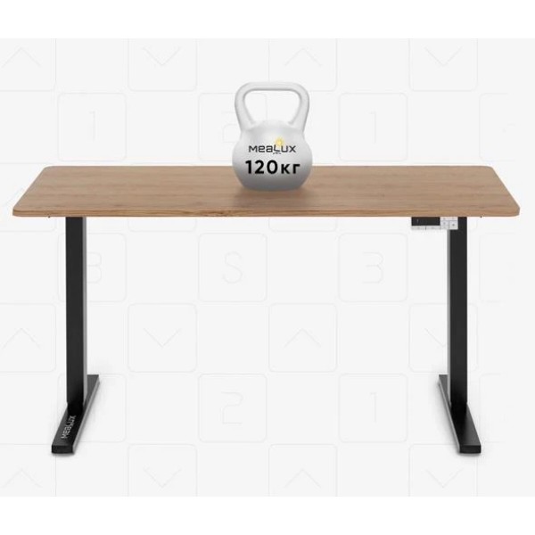 Фото - Стіл з електрорегулюванням висоти Mealux PowerDesk Duo Mahogany (EVO-242 Duo Mahogany / B)